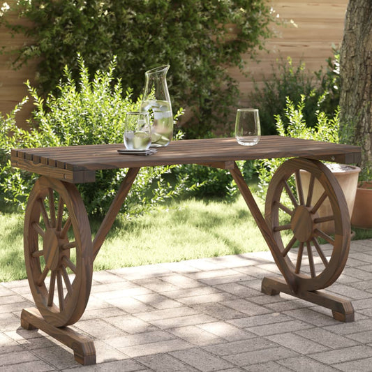 vidaXL Patio Table Outdoor Garden Terrace Balcony Furniture Solid Wood Fir-1