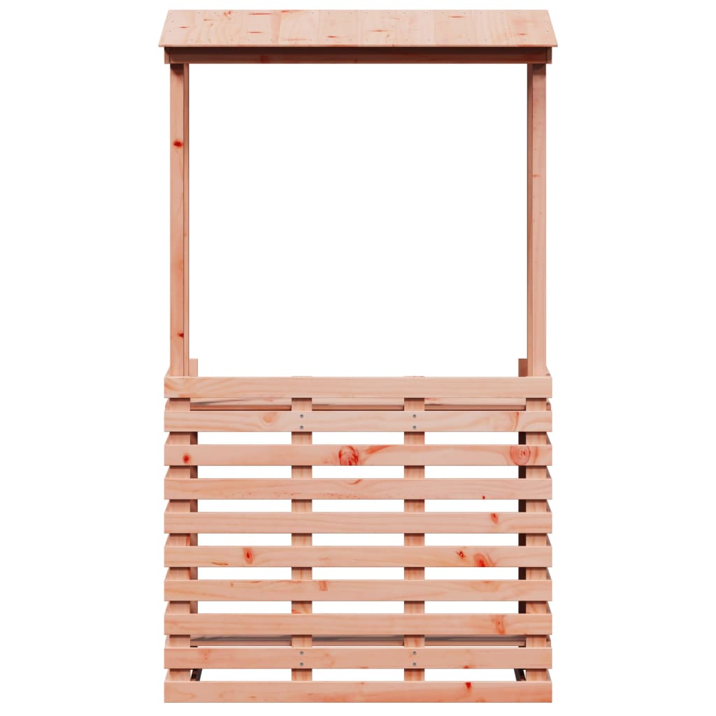 vidaXL Patio Bar Table with Roof Outdoor Garden Balcony Furniture Solid Wood-3