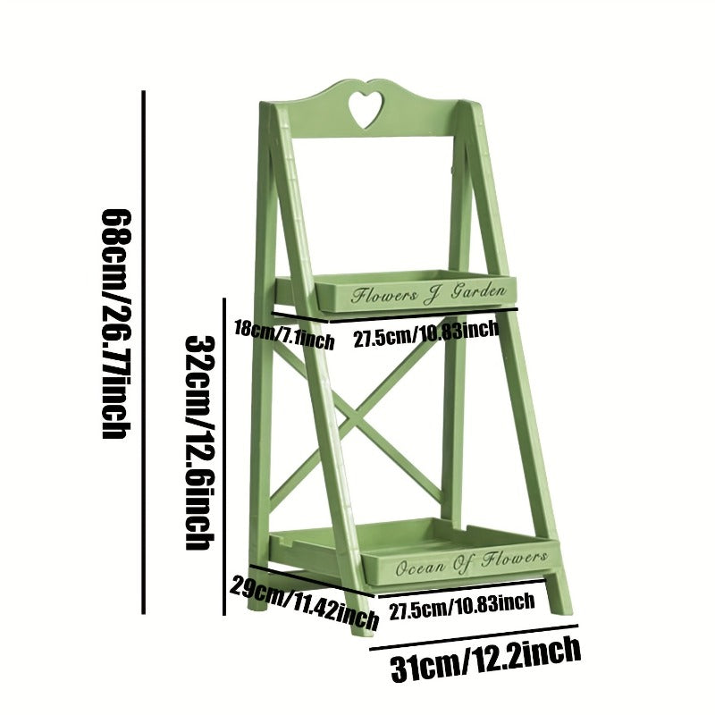 Multi-Tier Freestanding Plant Display Shelf-2