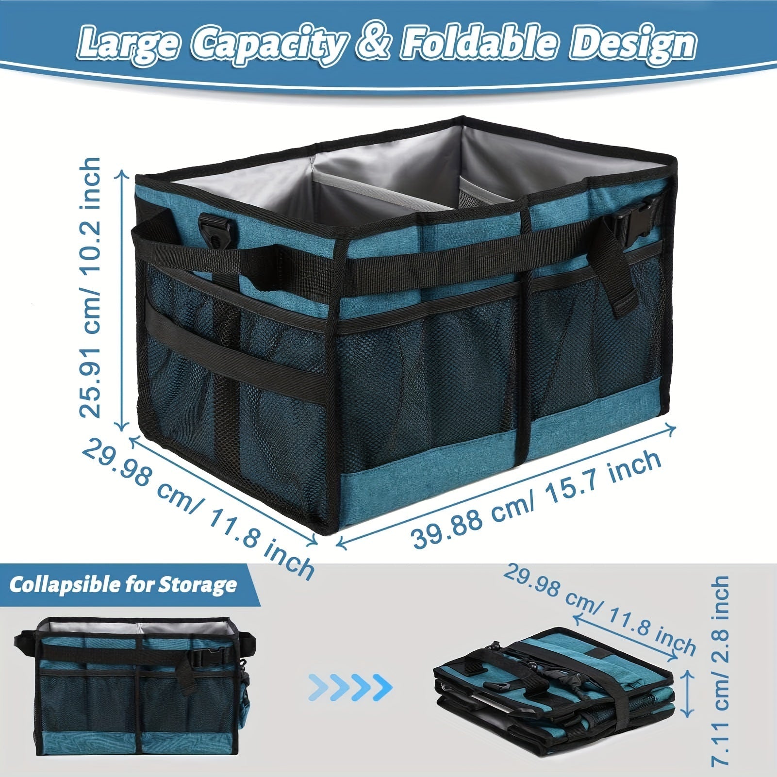 NNETM BBQ Grill Caddy with Paper Towel & Condiment Pocket-2