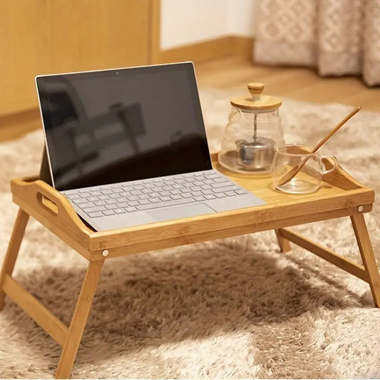 Step up your work-from-home setup with this Bamboo Laptop Desk-1