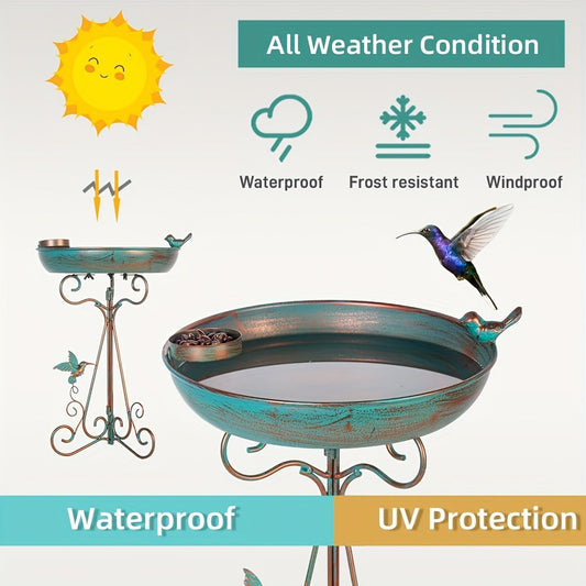 Bird Bath with Feeder Pedestal-1