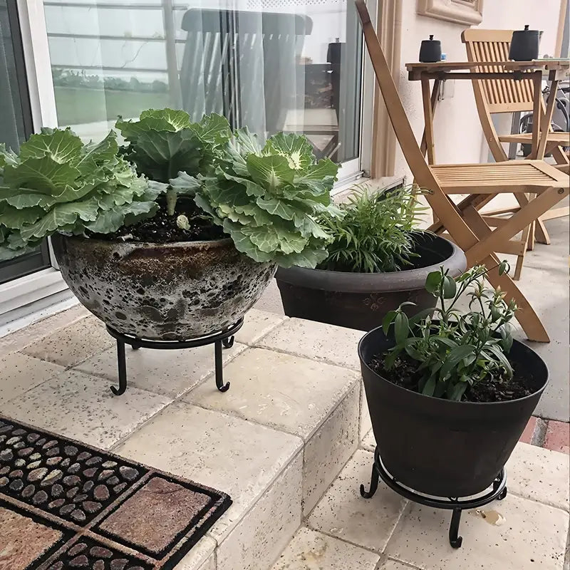 5-Pack Metal Plant Stands for Indoor and Outdoor Use-2