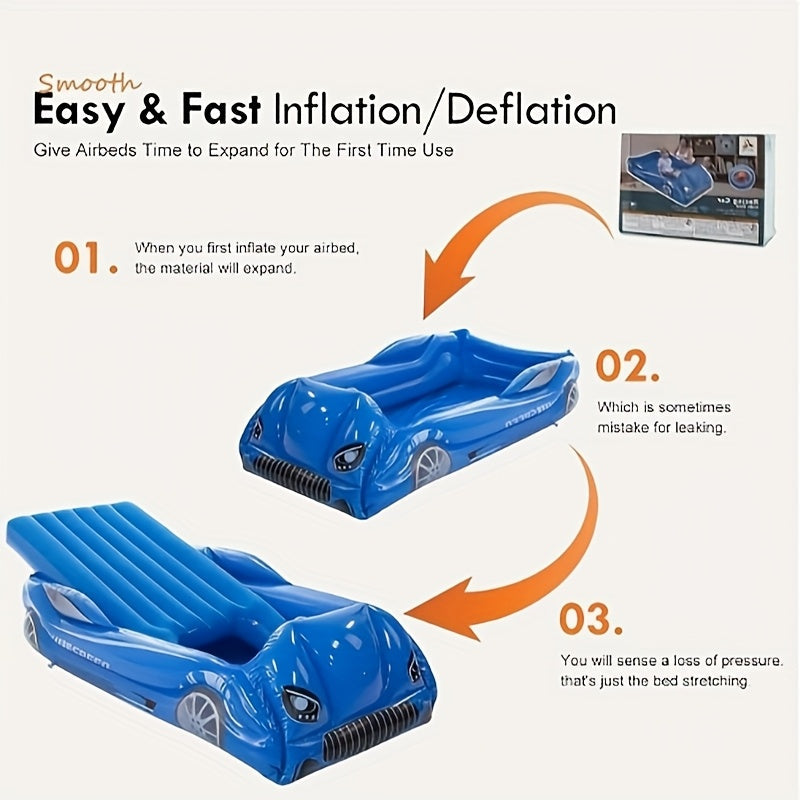 2-Person Inflatable Racing Car Air Mattress-2
