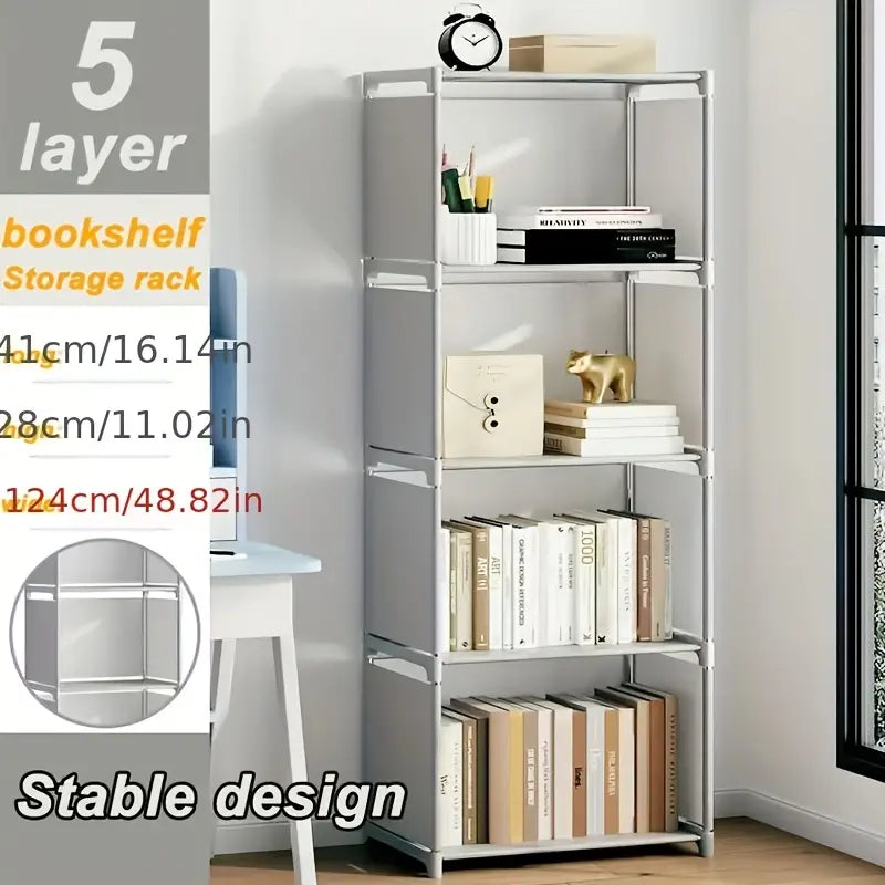 From classics to contemporary, this five-tier bookshelf has room for it all-3