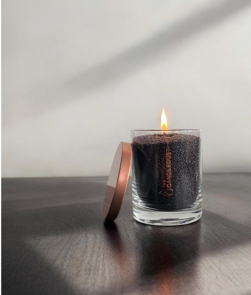 Black unscented Candle Sand 330g/0.73lbs-1