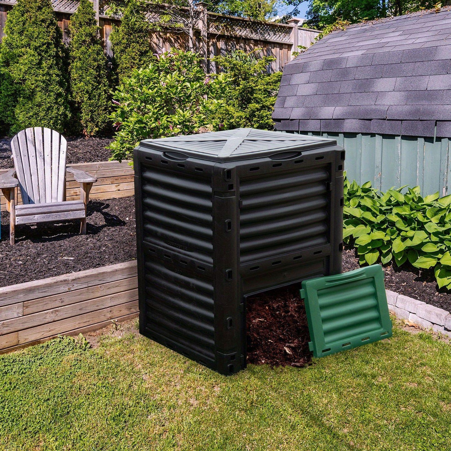 Garden Compost Bin with Rotate Function-3