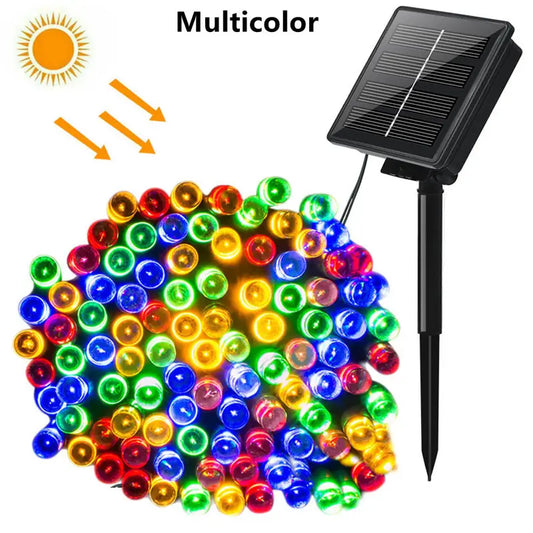Enhance Your Outdoor Decor with 11.89m 200 LED Solar Fairy Lights | Waterproof Multicolor Garland Lights-1