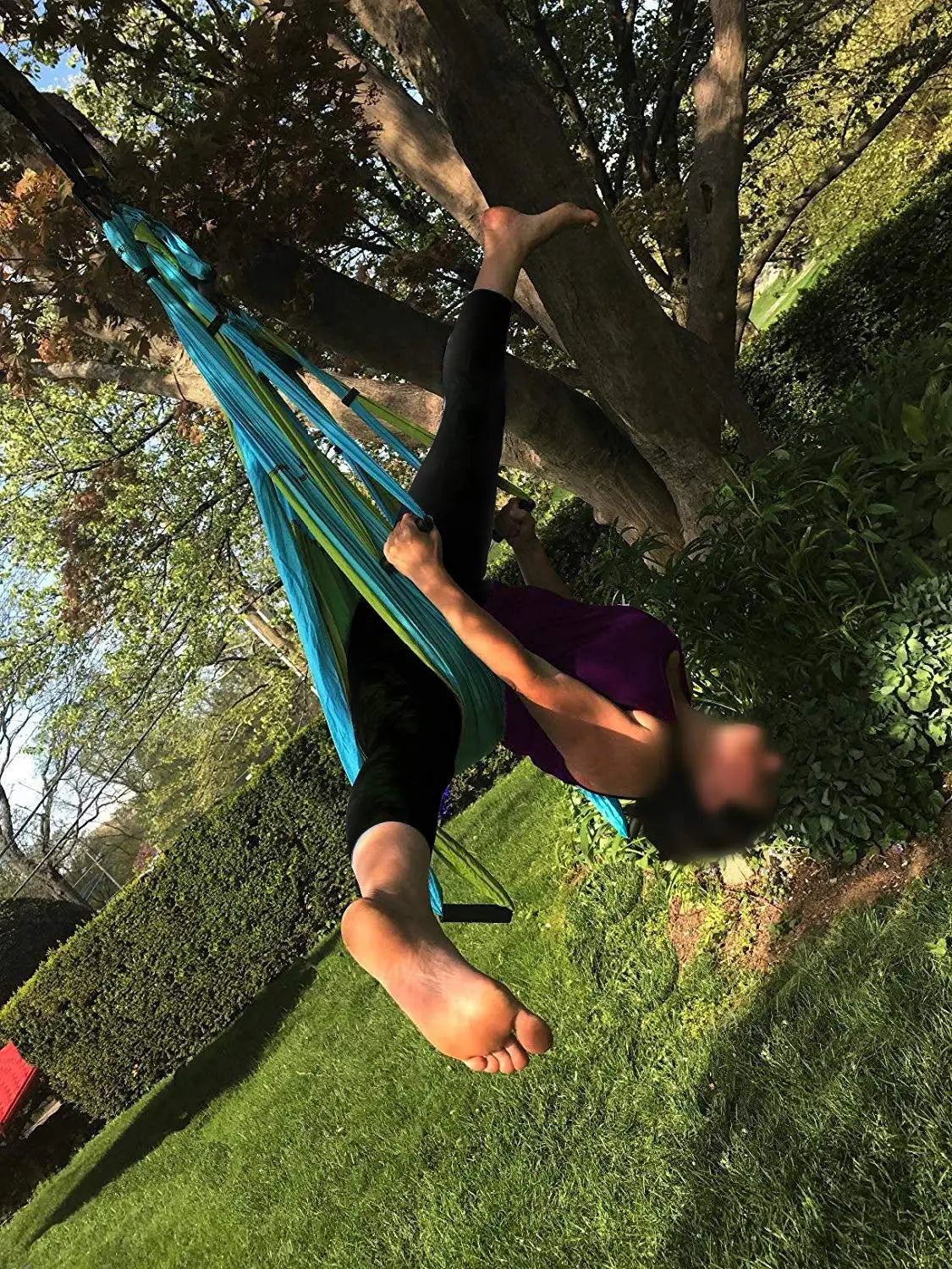 Aerial Yoga Hammock Set with Carry Bag-4