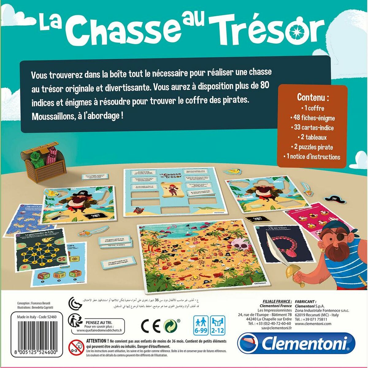 Board game Clementoni The treasure hunt (FR) + 6 Years Multicolour-1