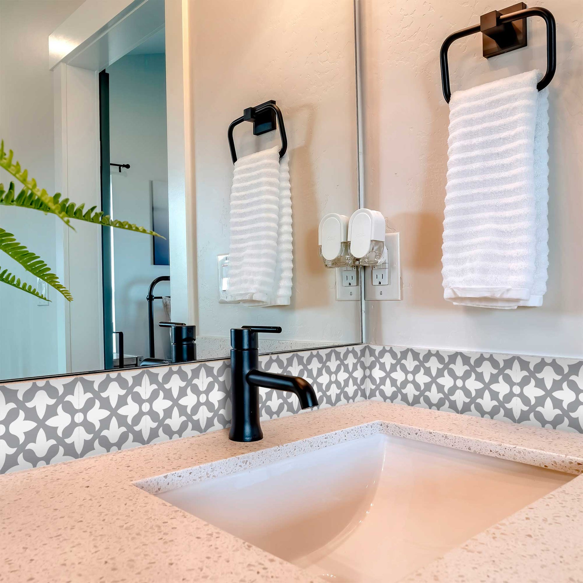 Grey Tile Stickers waterproof peel and stick floor tiles Model - B54-2