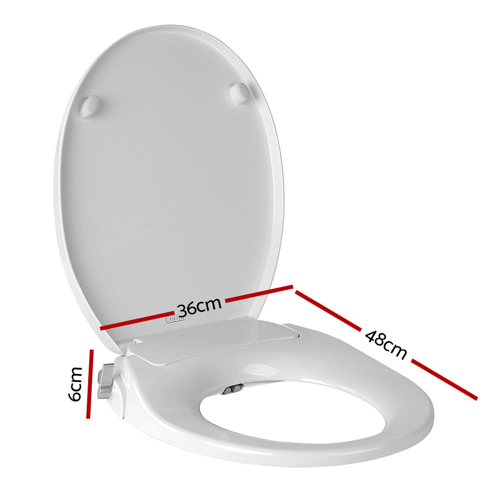 NNEDSZ Electric Bidet Toilet Seat Bathroom  - White-1