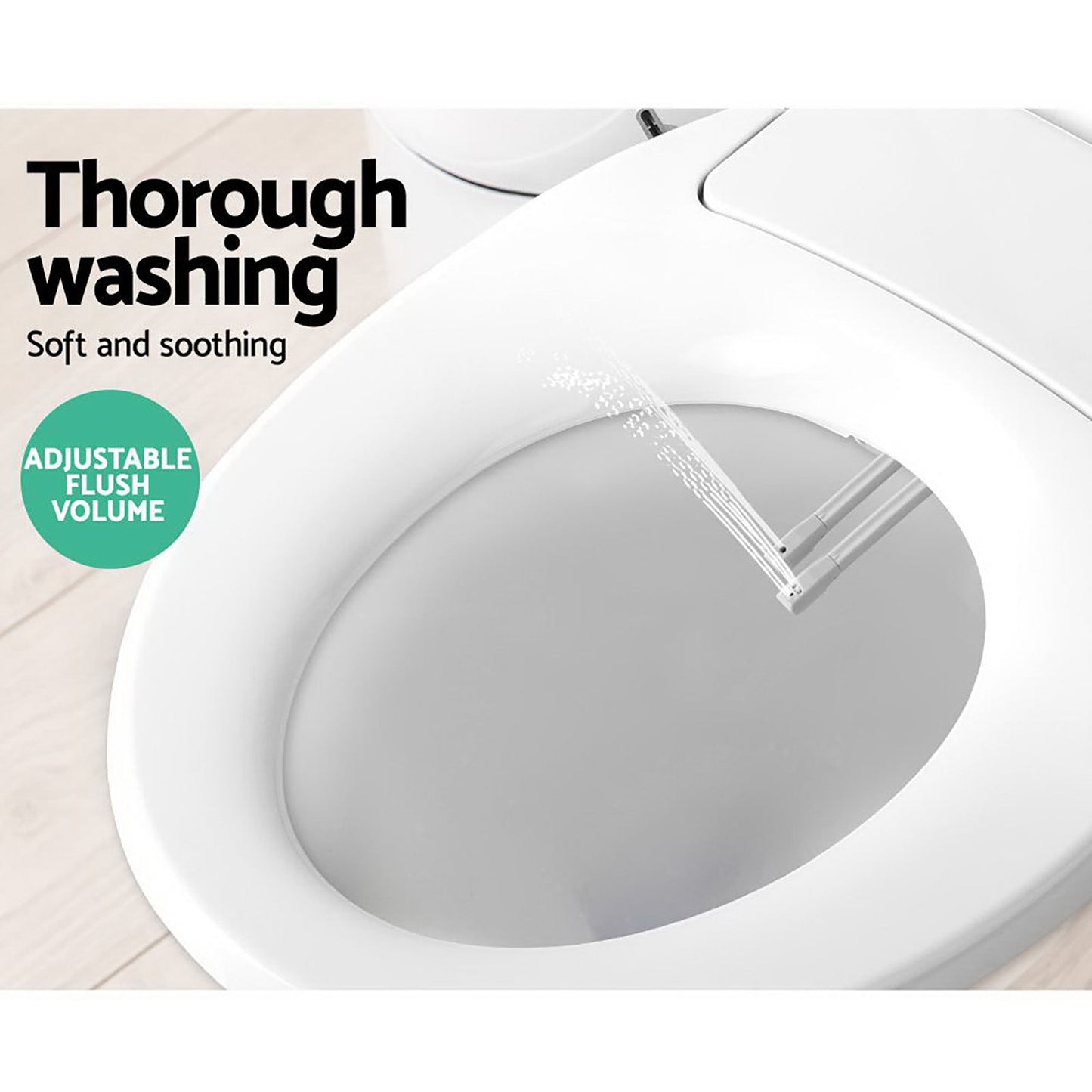 NNEDSZ Electric Bidet Toilet Seat Bathroom  - White-4