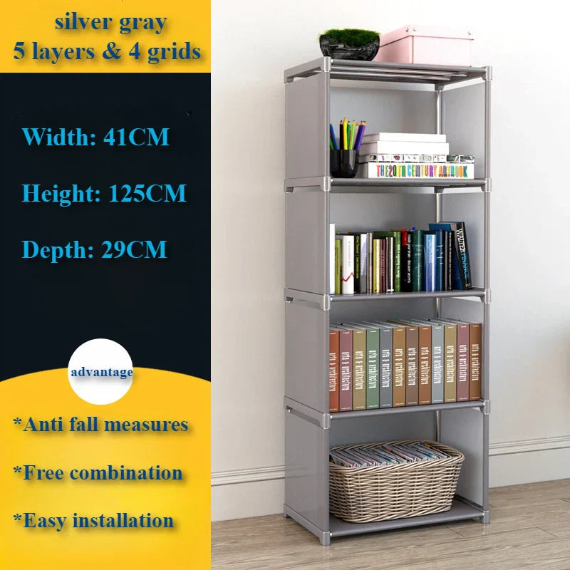 Multi-Layer Bookshelf Storage Rack-2