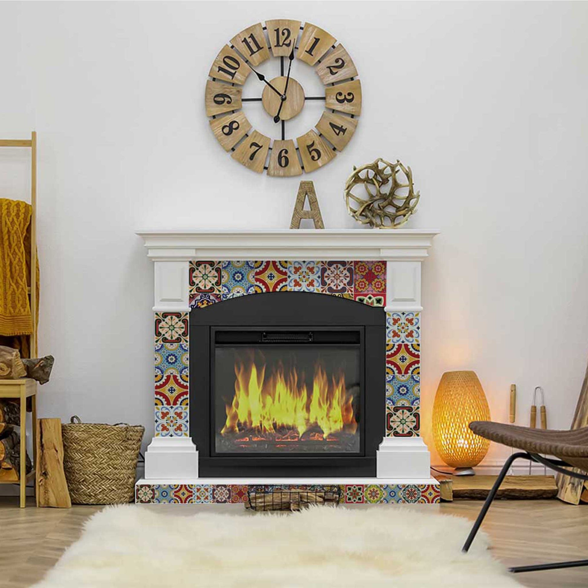 Mixed designs model colorful backsplash for wall renovation Tile stickers Model - C55-4