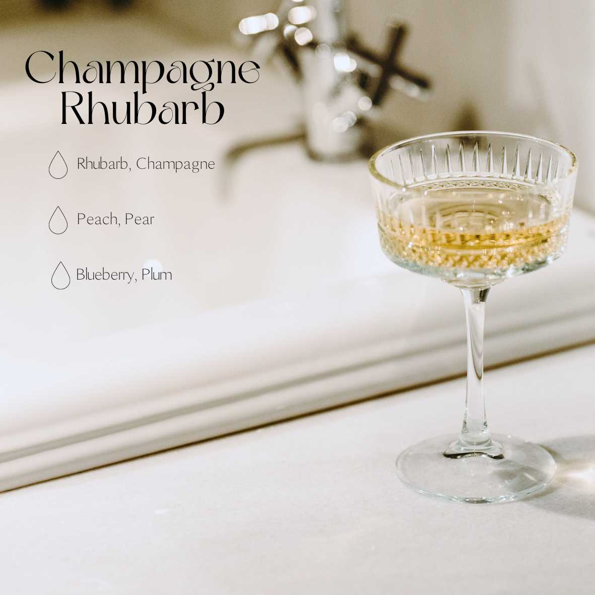Champagne Rhubarb refill 250ml/8.45oz-6