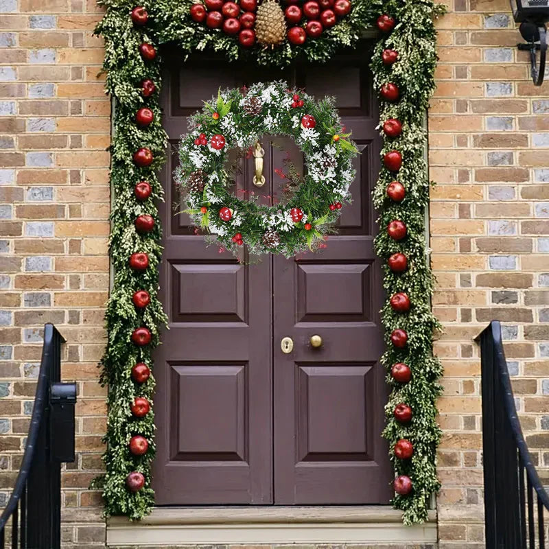 Christmas Wreath for Front Door Seasonal Decor-2