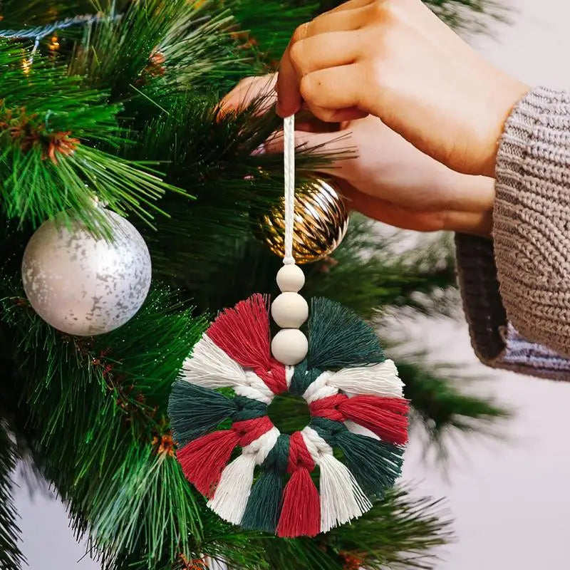NNEOBA Handmade Christmas Wreath for Door, Window, Tree Decor-4