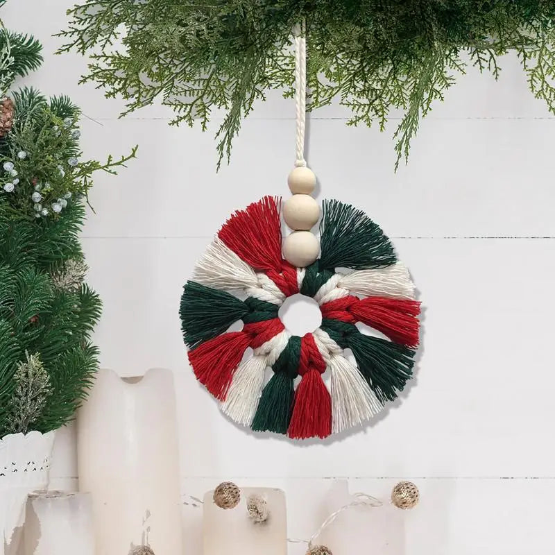 NNEOBA Handmade Christmas Wreath for Door, Window, Tree Decor-3