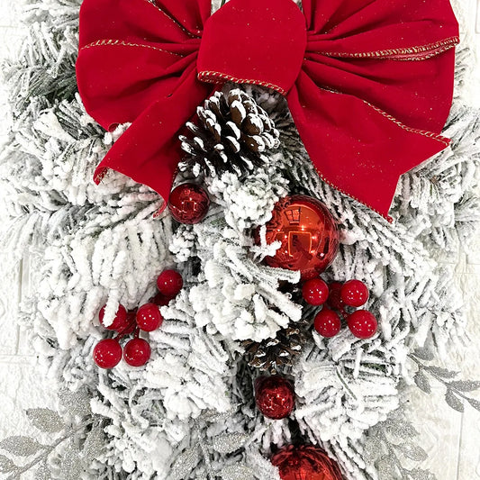 Christmas Wreath Set for Door Outdoor Decor-1