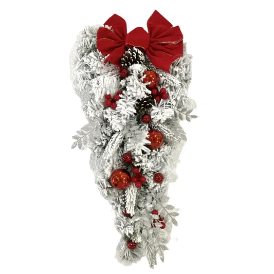 Christmas Wreath Set for Door Outdoor Decor-0