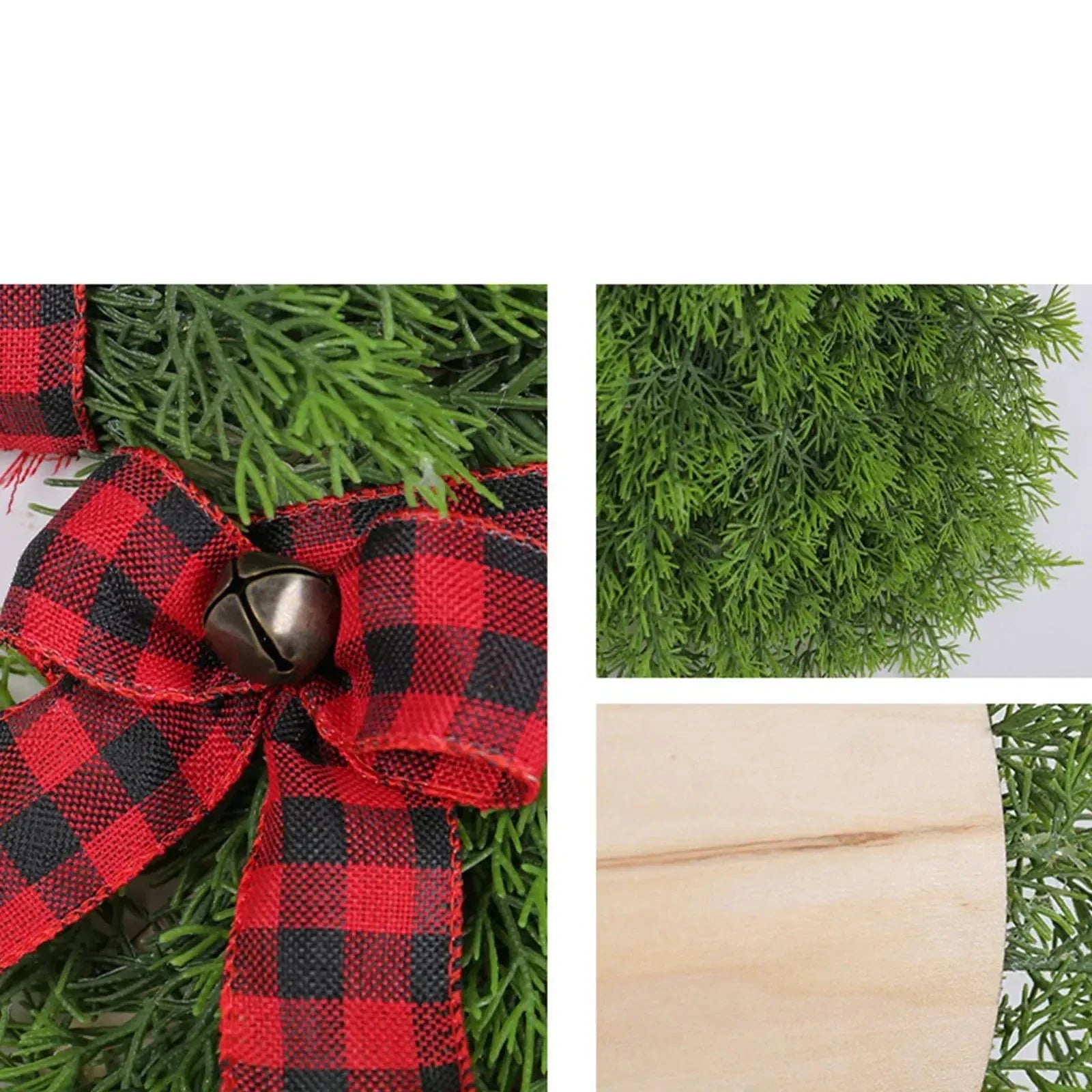 Christmas Reindeer Wreath Door Hanging Pine Spruce Decor-4