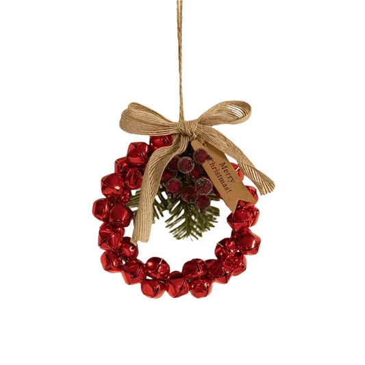 Christmas Bell Pendant Tree Wreath Door Hanging Decor-0