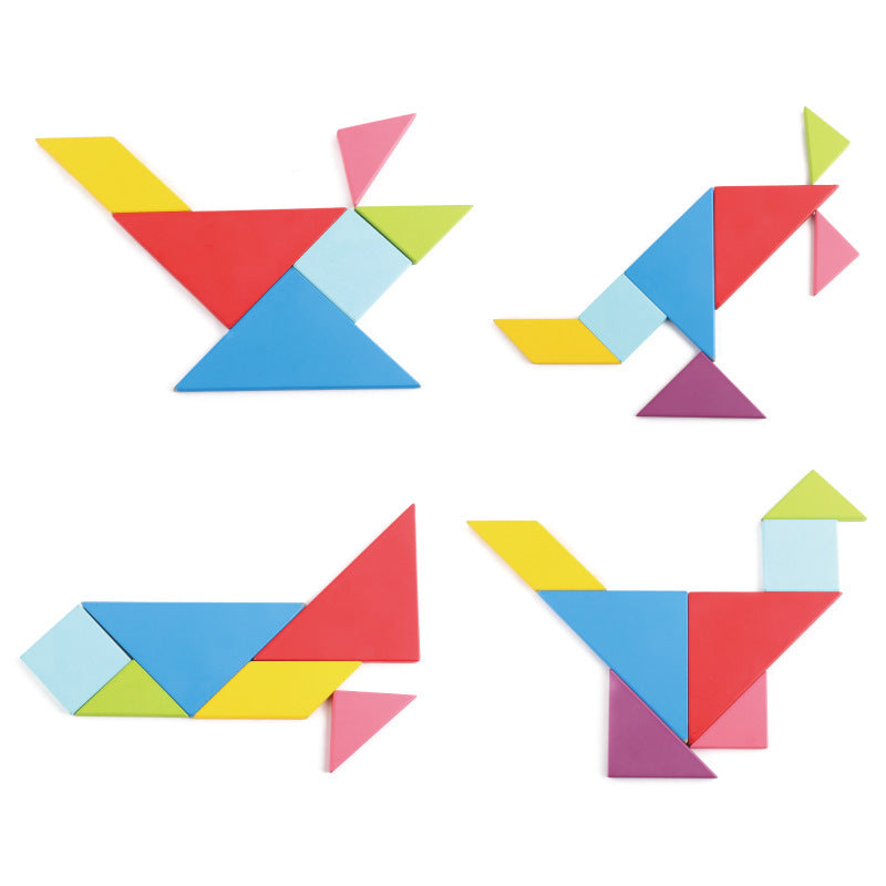 Colorful Wooden Tangram Puzzle Building Blocks-2
