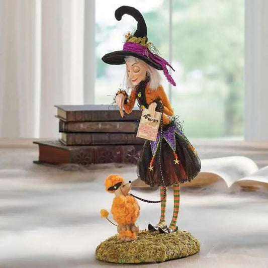 Halloween Bewitching Witch Doll Figurine-1