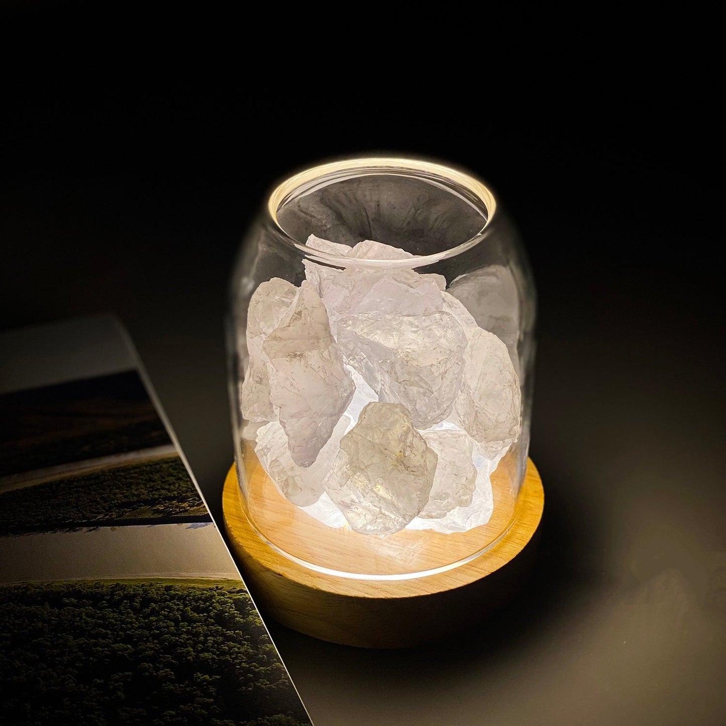 AURORA Crystal Light | Essential Oil Diffusing | Natural Quartz 500g | Power of Healing-2