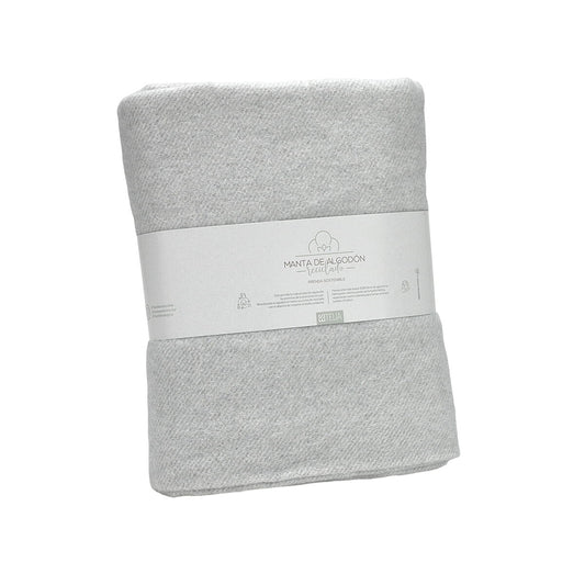 Blanket Alexandra House Living Lares Pearl Gray 125 x 180 cm-0