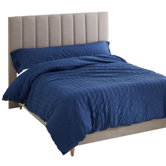 Duvet cover set Alexandra House Living Amán Blue Single 2 Pieces-0