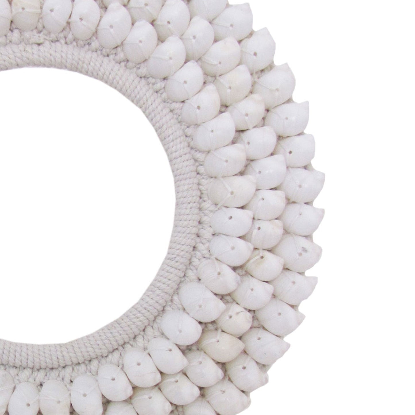 Tribal Shell Decor Stand-White Shells-Medium-3