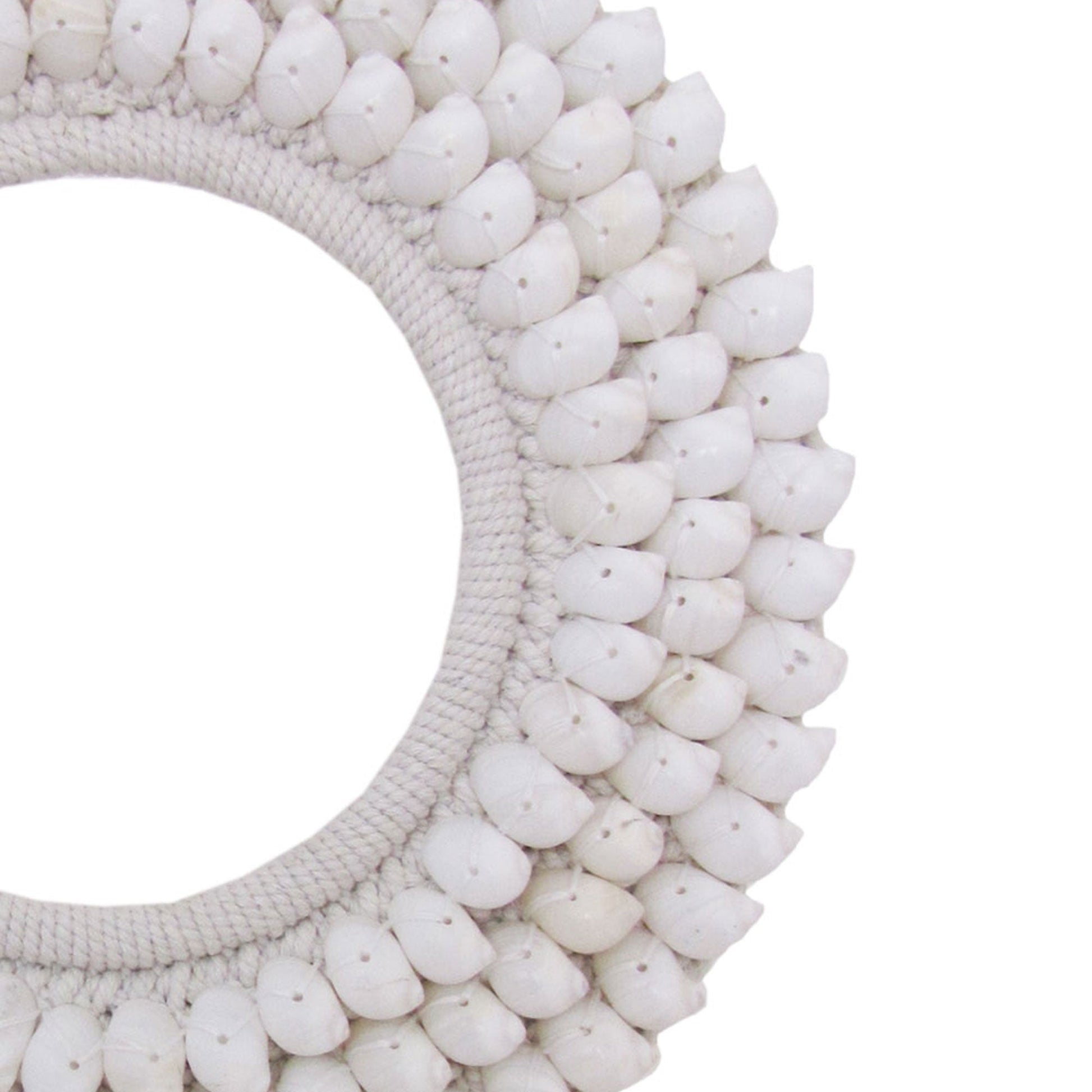 Tribal Shell Decor Stand-White Shells-Medium-3