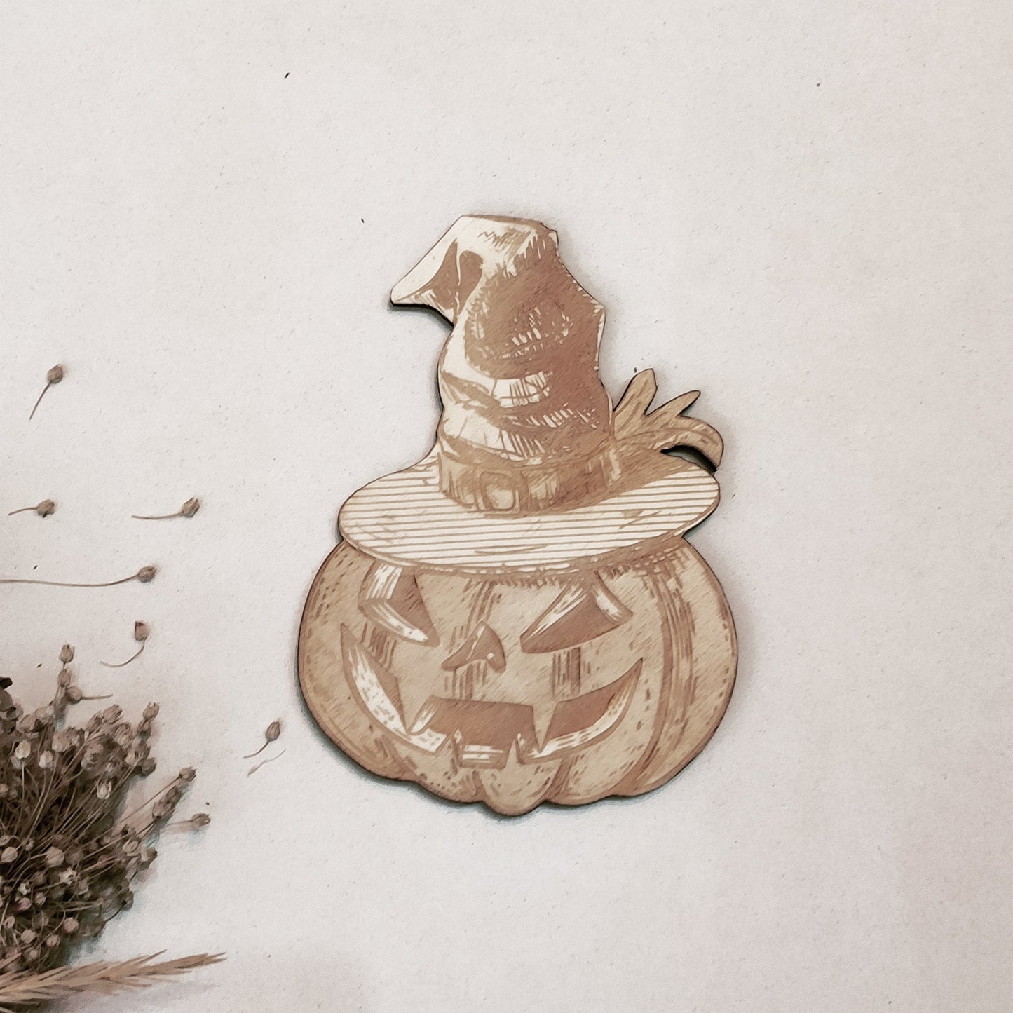 Pumpkins Halloween Party Supply - Wooden Ornament - Home Decor-2
