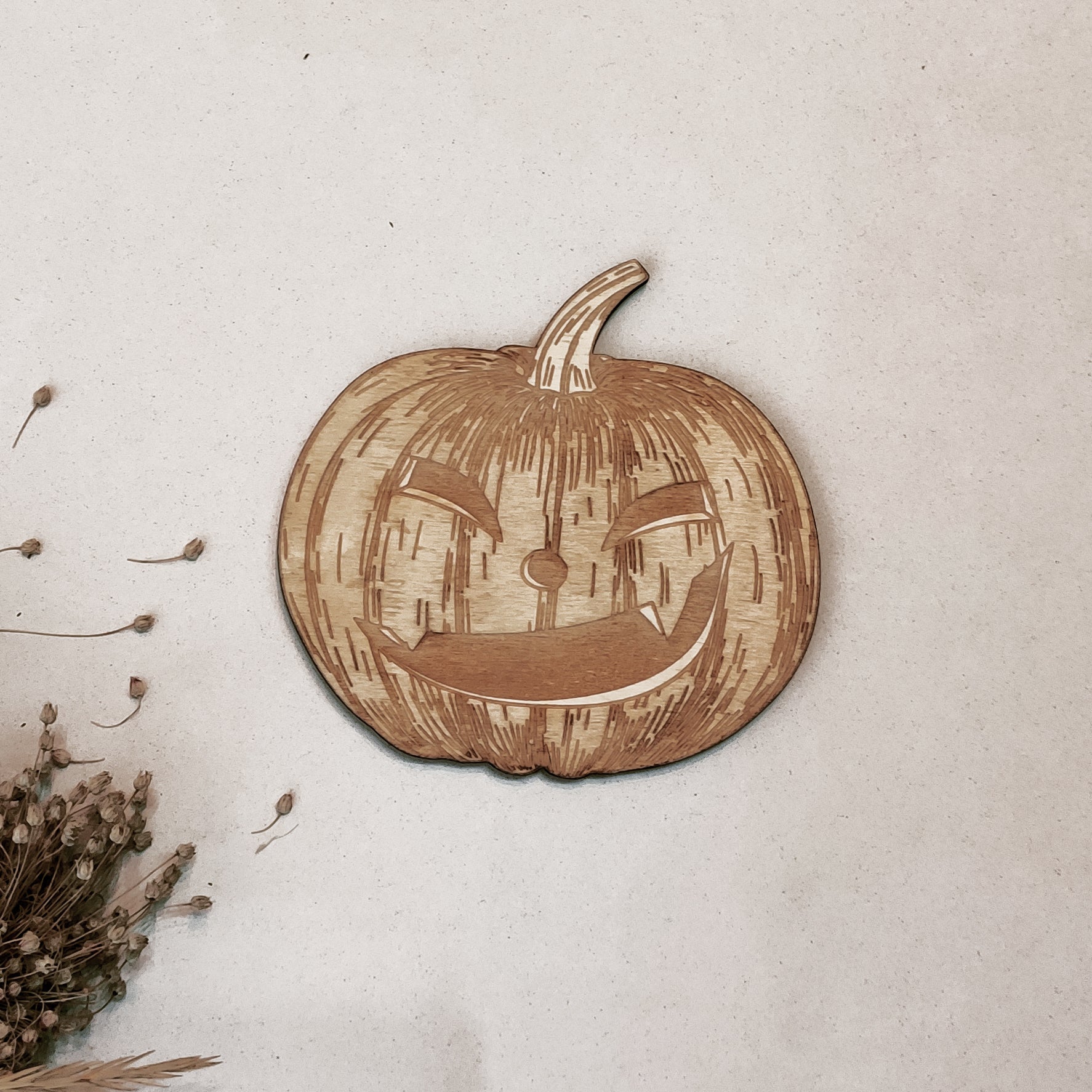 Pumpkins Halloween Party Supply - Wooden Ornament - Home Decor-4