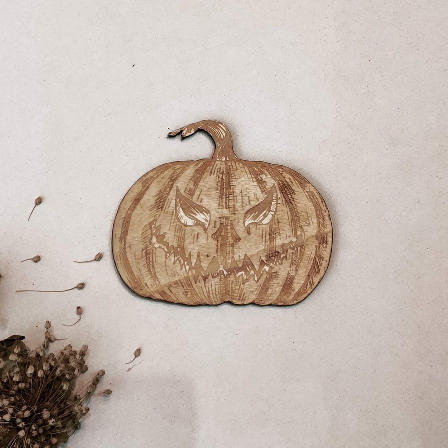 Pumpkins Halloween Party Supply - Wooden Ornament - Home Decor-3