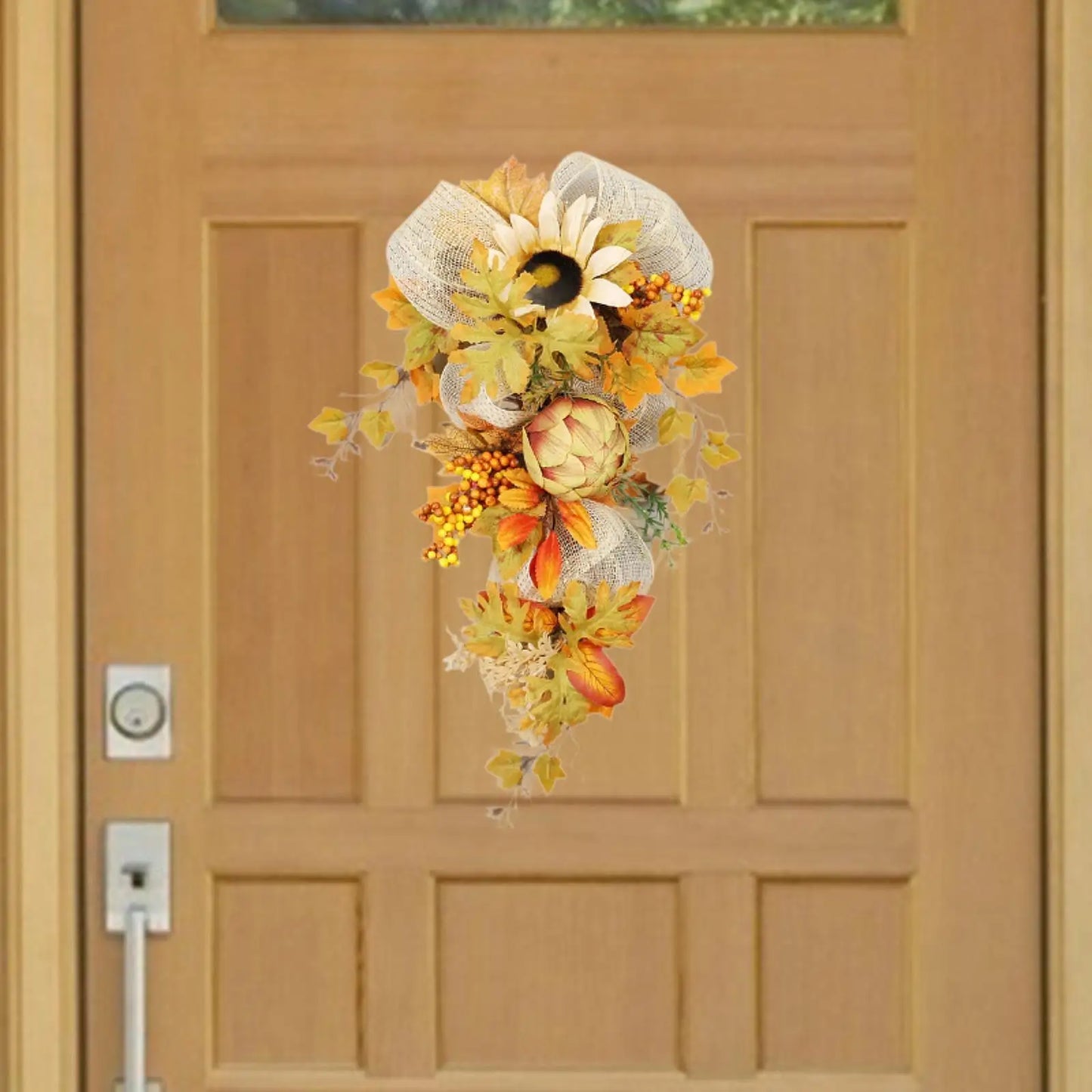 Fall Harvest Wreath Garland for Christmas Decor-2