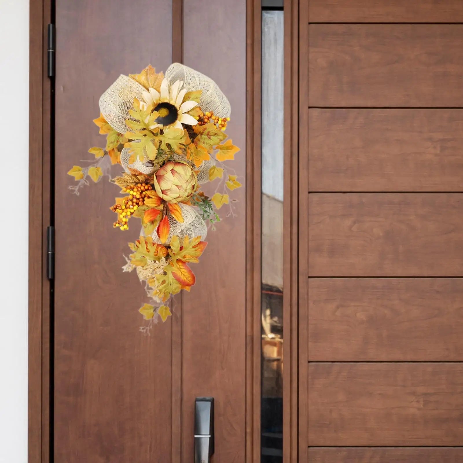 Fall Harvest Wreath Garland for Christmas Decor-4