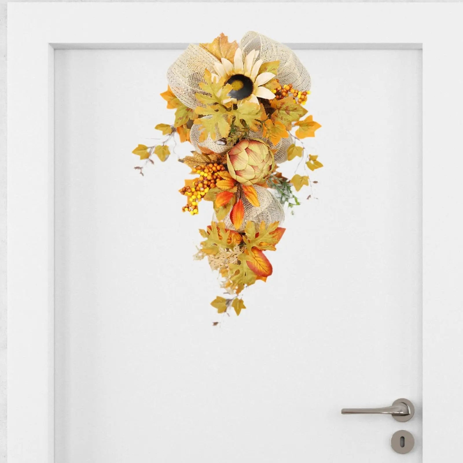 Fall Harvest Wreath Garland for Christmas Decor-3
