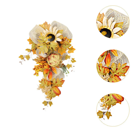 Fall Harvest Wreath Garland for Christmas Decor-0