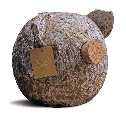 Ceramic Piggy Bank - Grunge Collection | Vintage Money Box Jar-0