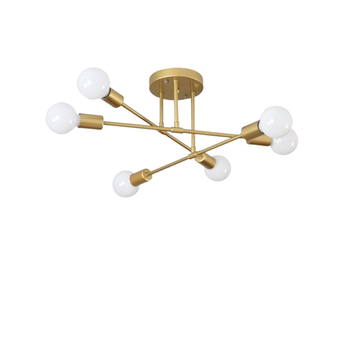 Modern Long Pole Rotating Ceiling Lamp-0