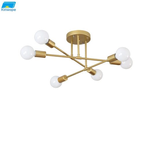Modern Long Pole Rotating Ceiling Lamp-1
