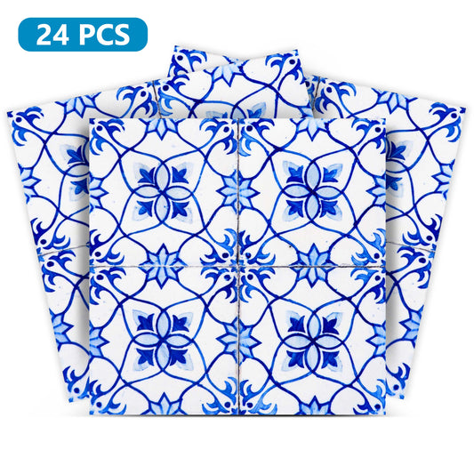 Light Blue backsplash Peel and Stick Tile Stickers wall pattern Model - H19-0