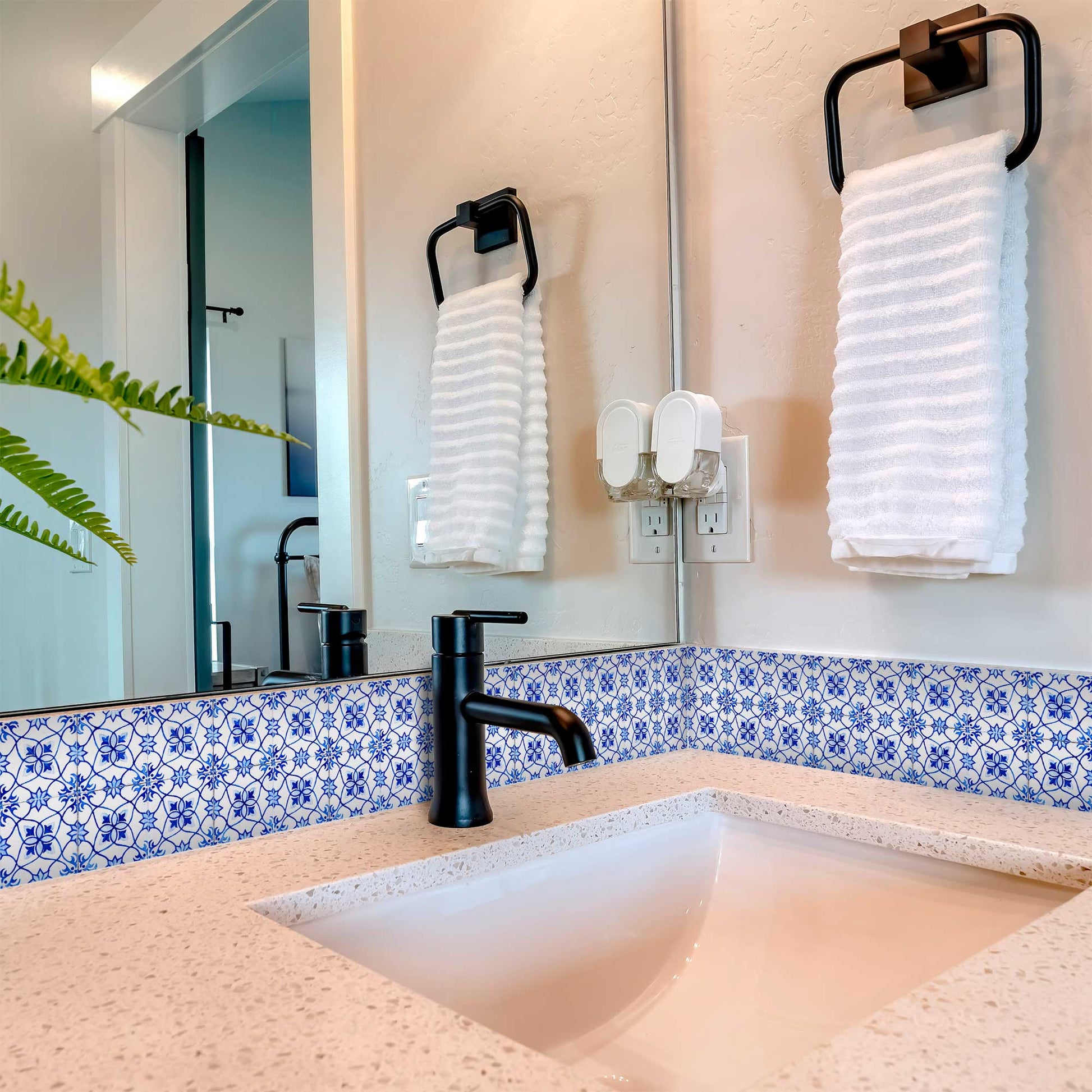 Light Blue backsplash Peel and Stick Tile Stickers wall pattern Model - H19-2