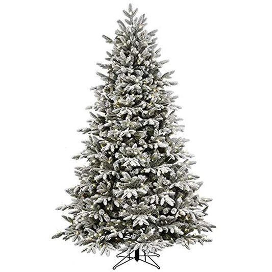 NNEOBA Snow Christmas Tree with LED Lights for Holiday Decor-0