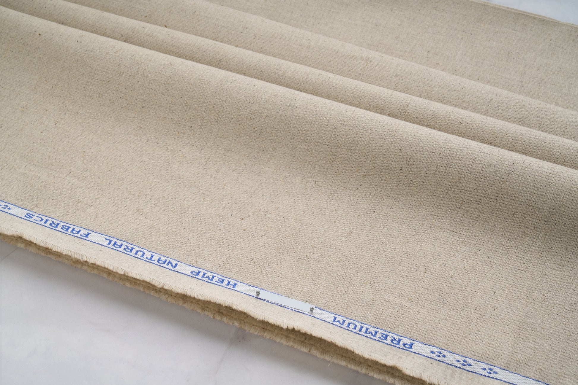 Organic Hemp Fabric - Natural | 165gsm | 147cm | GOTS Certified | Ideal for Curtains, Upholstery & Clothing-0