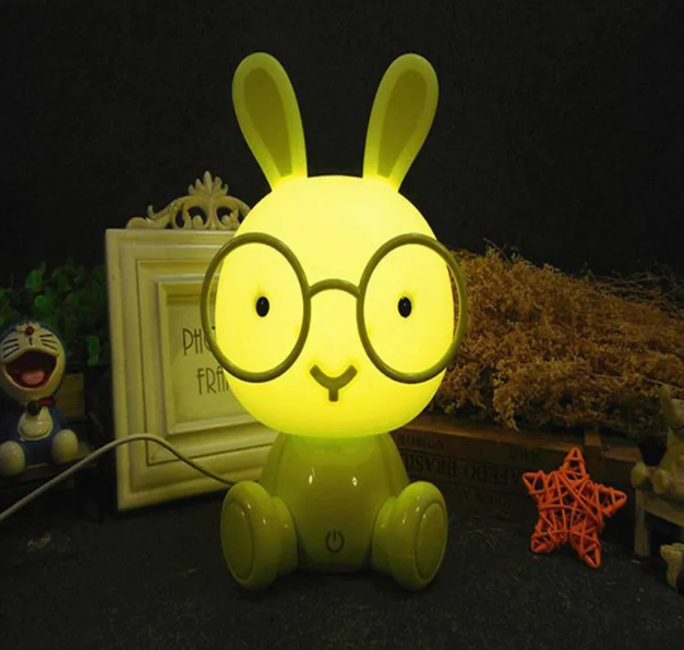 LED Night Light Touch Cartoon Bunny Table Lamp-3