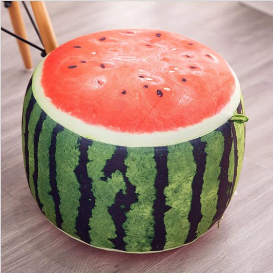 Adorable Watermelon Inflatable Stool for Kids - Portable, Plush, and Fun!-1